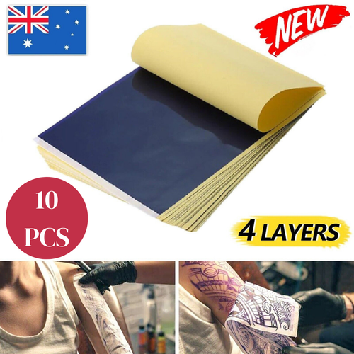100X Tattoo Stencil Transfer Paper Spirit Thermal Carbon Tracing Copier Supplies - Picture 13 of 18