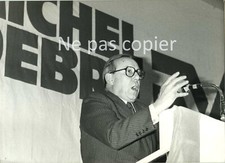 MICHEL DEBRÉ 1981 meeting à DIJON candidat élections présidentielles