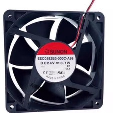SUNON EEC0382B3-000C-A99 12038 DC24V 3.1W 12CM 2-Wire Silent Cooling Fan