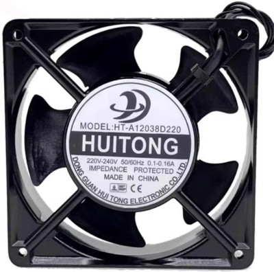 CYRMZAY Ventilateur De Refroidissement Compatible Hui Tong HT-A12038S220 220-240V 0.10-0.16A – 2 Fils, 120x120x38mm