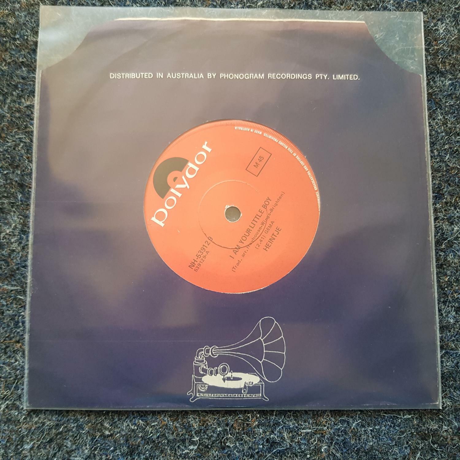 7"" Single Vinyl Heintje - I'm your little boy SUNG IN ENGLISH AUSTRALIA