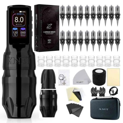 Xnet Titan Max Wireless Tattoo Machine kit Needles Coreless Motor