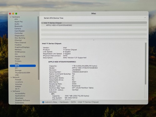 Apple 21.5" 4K iMac - 3.0GHz Core i5 - 8GB RAM - 1TB Fusion - 560X 4GB - Sonoma - Bild 11 von 19