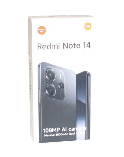 XIAOMI Redmi Note 14 Smartphone,8 + 128GB,Azul,108MP Ai Cámara System,5500mAh
