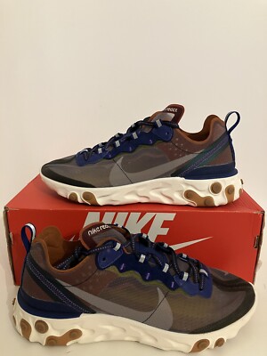 New Nike React Element 87 Dusty Peach Size 9 AQ1090 200