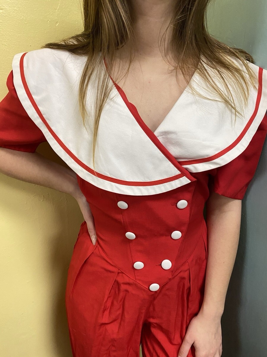 セーラー風 ロングワンピース us vintage 80s 90s Amazon.co.jp: [YAZHUE] セーラー襟 長袖ワンピース