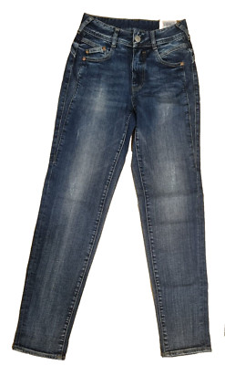 Gorgeous Ladies Jeans Gila Hi Conic W25 L32 - Slim Fit High Waist Blue Stretch