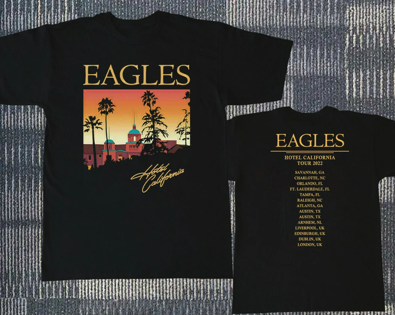 HOT!!! The Eagles Hotel California Tour Concert North America 2022 T-Shirt