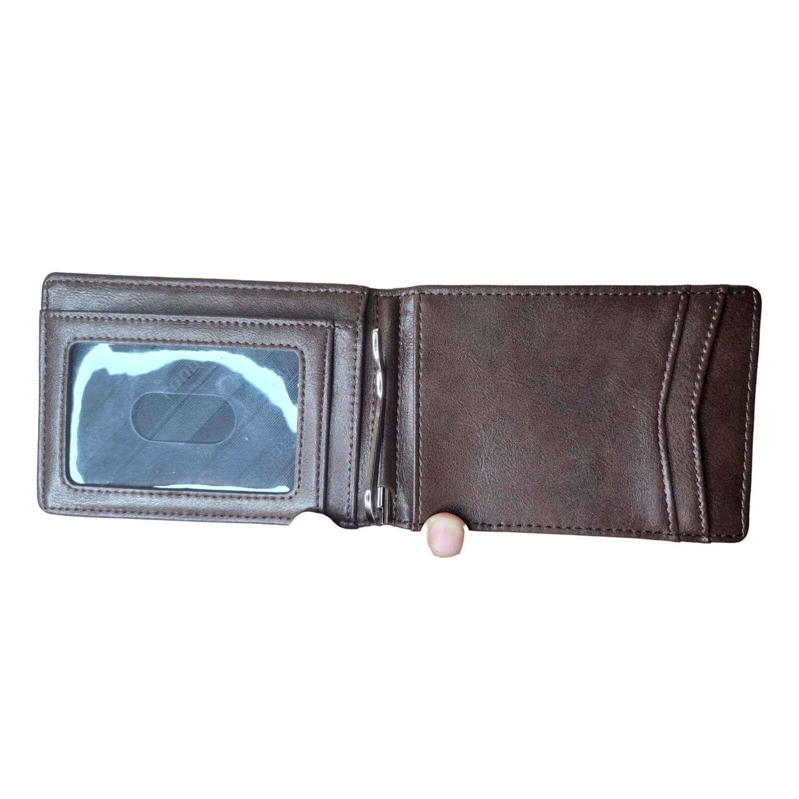 RUNBOX Minimalist Slim Wallet for Men with Money Clip RFID Blocking Front Pocket