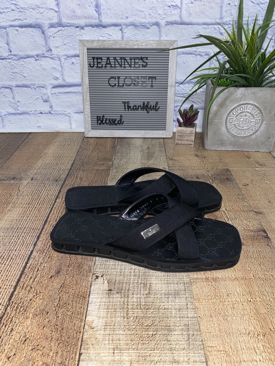 Gucci sales canvas slides