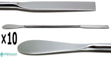 10  Dental Lab Spoon Spatula Double Ended 18cm Medical Mixing Instruments