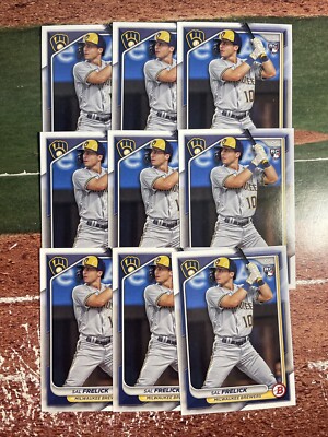 2024 Bowman Sal Frelick (9) Card Rookie RC Lot Brewers #34