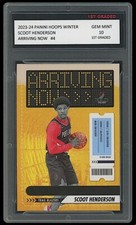 Scoot Henderson 2023-24 Panini Hoops Winter Arriving Now 1st Graded 10 NBA Card