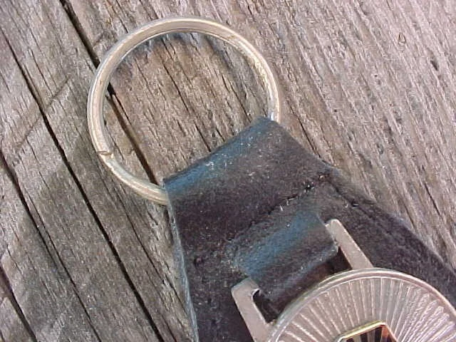 1930s NASH SILVER LEATHER KEY FOB NOS Hi-QUALITY CLASSY KEY HOLDER USA MADE - Image 4 of 4