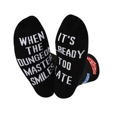 Game Lovers Socks RPG Gamer Gift "When the Smiles It  s Too Late"