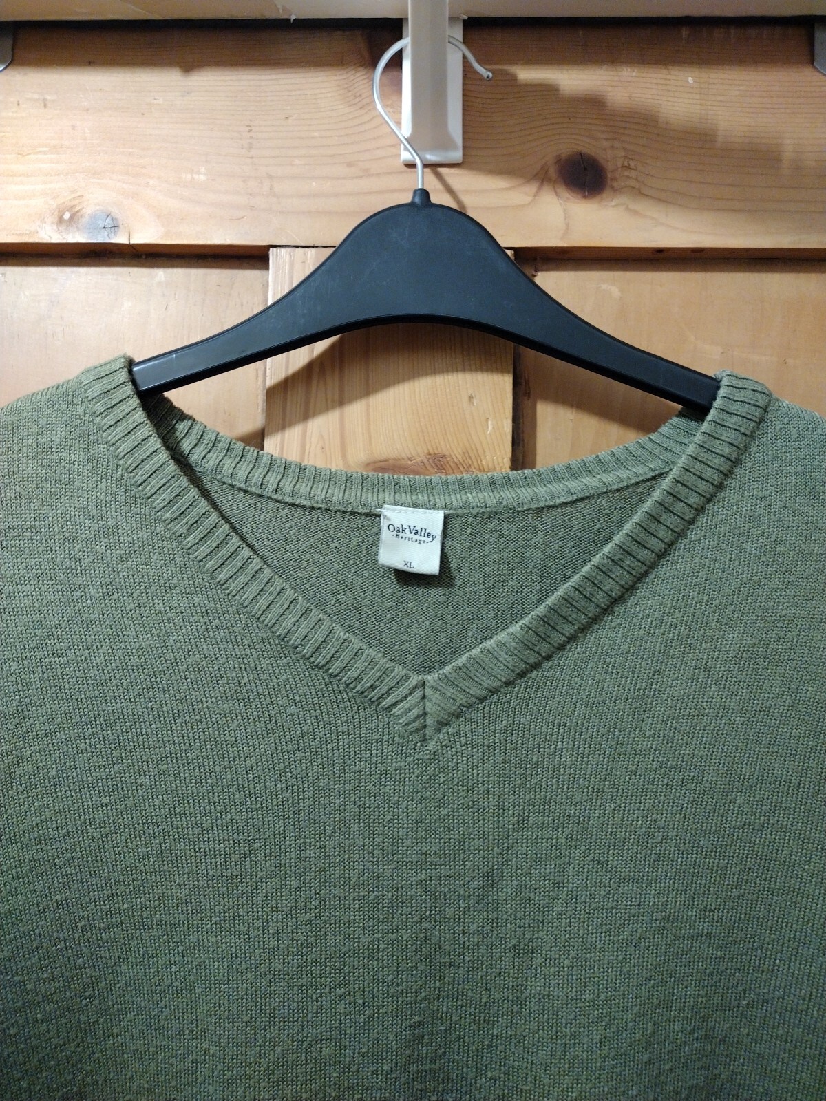 MEN'S GREEN JUMPER SIZE XL FROM OAK VALLEY HERITAGE image 2