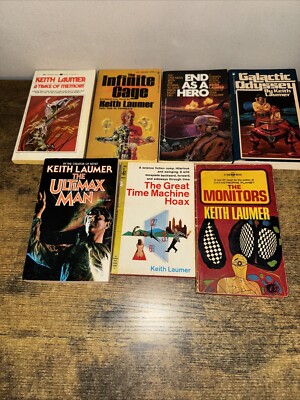 Keith Laumer lot of 8 different Sci-FI paperback books all Stand Alone Novels