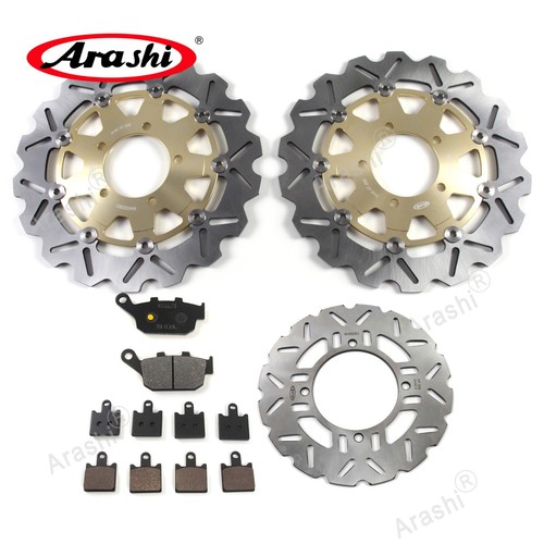 For Kawasaki Z1000 2007-2009 Front Rear Brake Disc Rotor + Organic Brake Pads - Picture 2 of 11