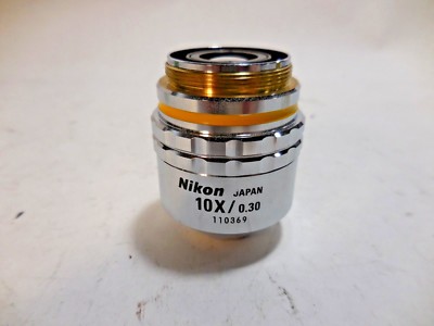Nikon CF Plan 10X/ 0.30 A,  /0 BD, DIC Microscope Objective (110369)