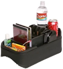NEW Clutter Catcher Universal Floor Console Organizer Black 14¾" L x 8¼" W x 6¼