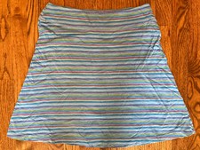 Fresh Produce Blue Striped Skirt Small