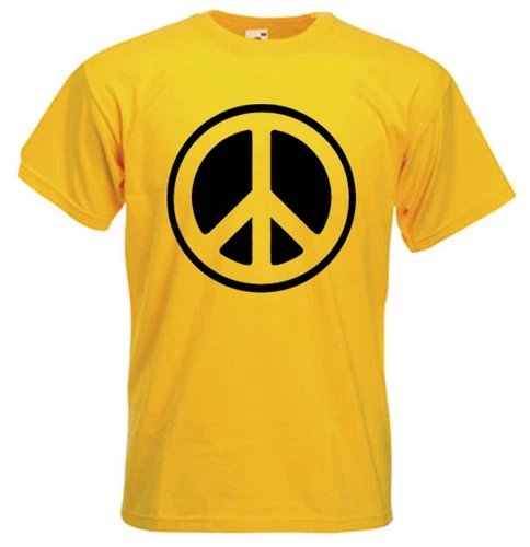 CND SYMBOL TSHIRT - Peace Political Anti-Nuclear Hippy - Choice Of Colours