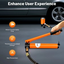 Manual Hydraulic Pump 20T 70MPa Lifting Jack High Pressure Portable Durable...