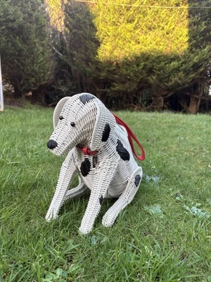 Kate Spade Dalmatian Wicker Dog Clutch Novelty Handbag Limited Edition - Image 1 of 4
