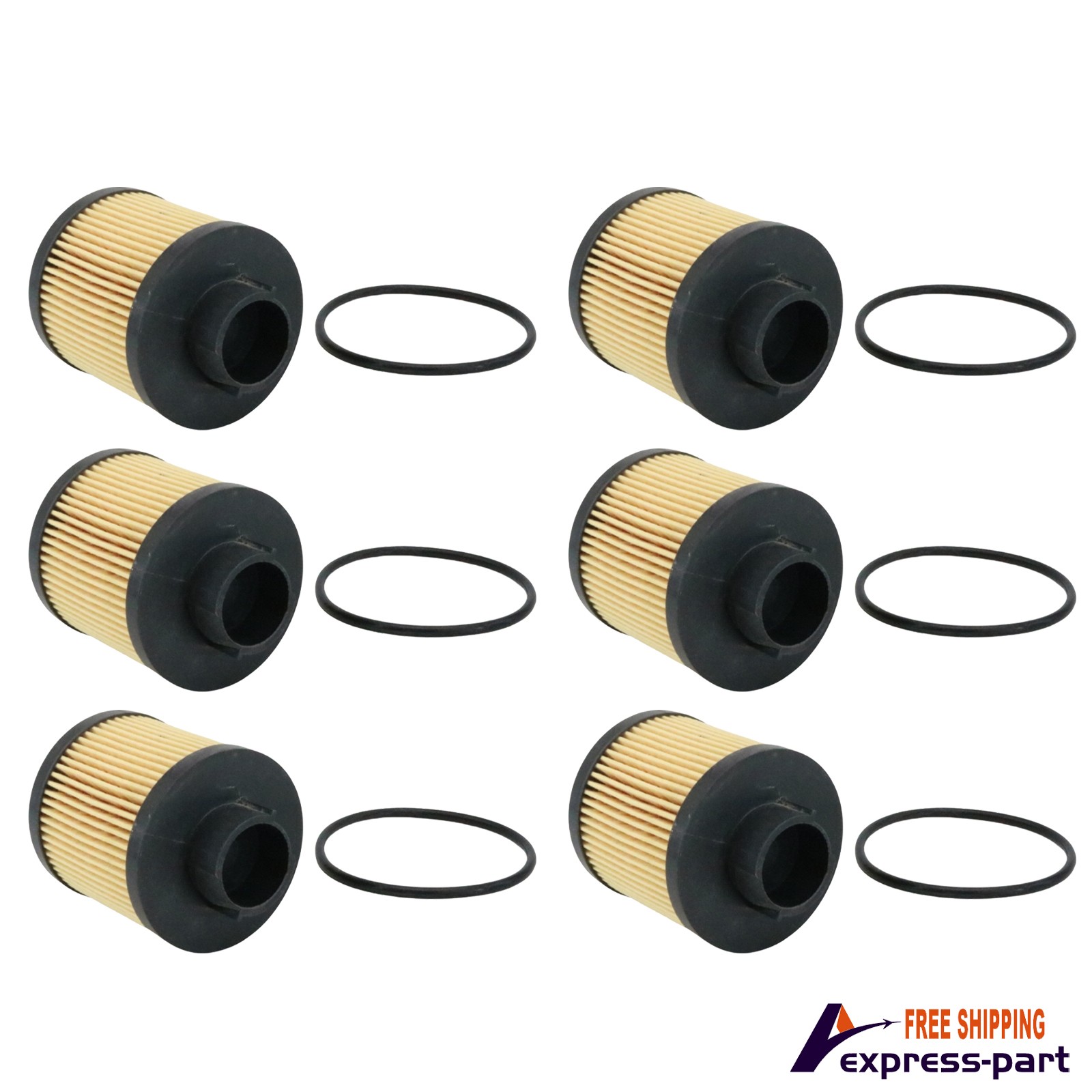 6Sets For Lamborghini Gallardo Spyder Coupe Superleggera SE Base Nera Oil Filter