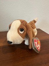 TY Beanie Baby - TRACKER the Basset Hound 7 inch - MWMTs Stuffed Animal Toy
