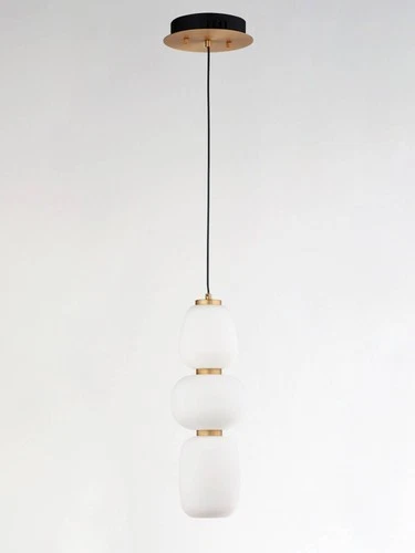 ET2 Soji 6" Wide Satin White Glass LED Mini Pendant Light - Picture 3 of 5