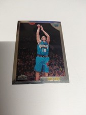 1998-99 Topps Chrome #196 Mike Bibby Rookie Basketball Card RC LP/Excellent. rookie card picture