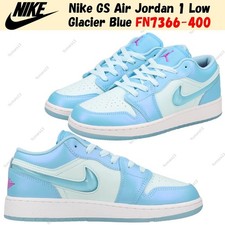 Nike GS Air Jordan 1 Low Glacier Blue FN7366-400 Size 3.5Y-7Y