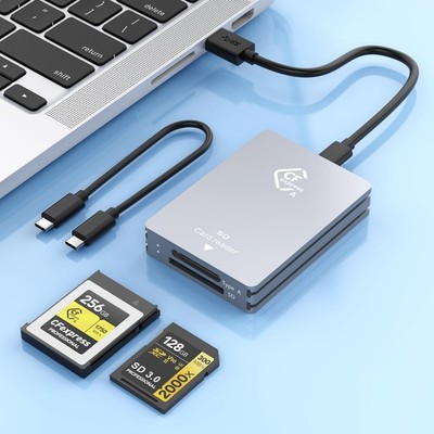 CFexpress Type A SD DualSlot Card Reader USB 3.1 Gen 2 10Gbps Portable CF
