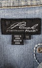 Y2K Platinum Plush Women's Embellished Jean Jacket Short Sleeve NWT Sz 3X — photo 3