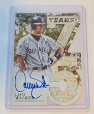 2026 Topps Series 1 - 75 Years of Topps Auto - Larry Walker - 75YA-LW - 05/50