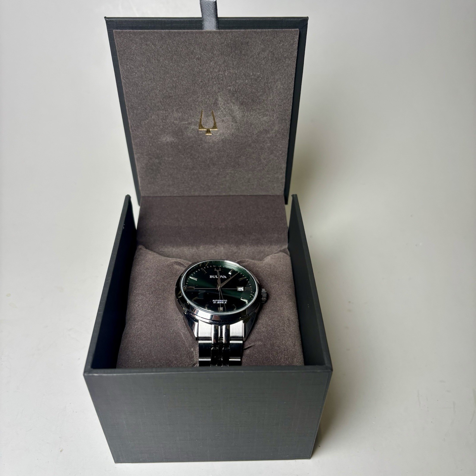 Bulova Sutton Automatic Emerald Green Sunburst St… - image 6