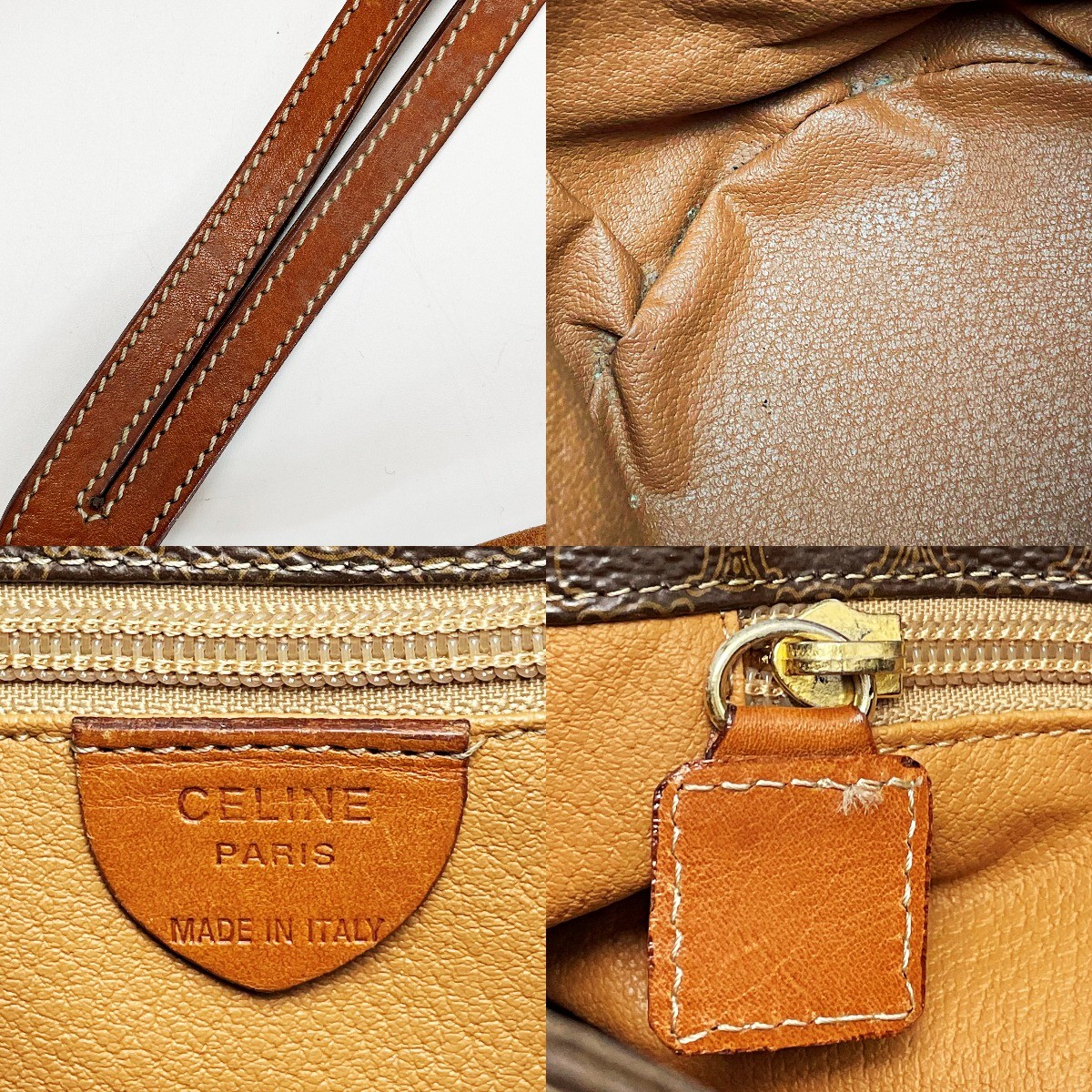 CELINE Macadam Pattern T06 Brown Backpack Vintage… - image 7