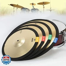 OriGlam 4pcs Drum Cymbal Mute, Practice Silencer Dampener, Cymbal