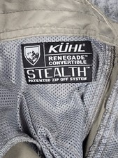 Kuhl Stealth Renegade Convertible Pants Mens 30x30 Beige Taupe Cargo Zip Hike