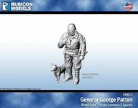 General George Patton Mit Willie Wargames Modell 1/56 (28 Mm) Rubicon RU-284013