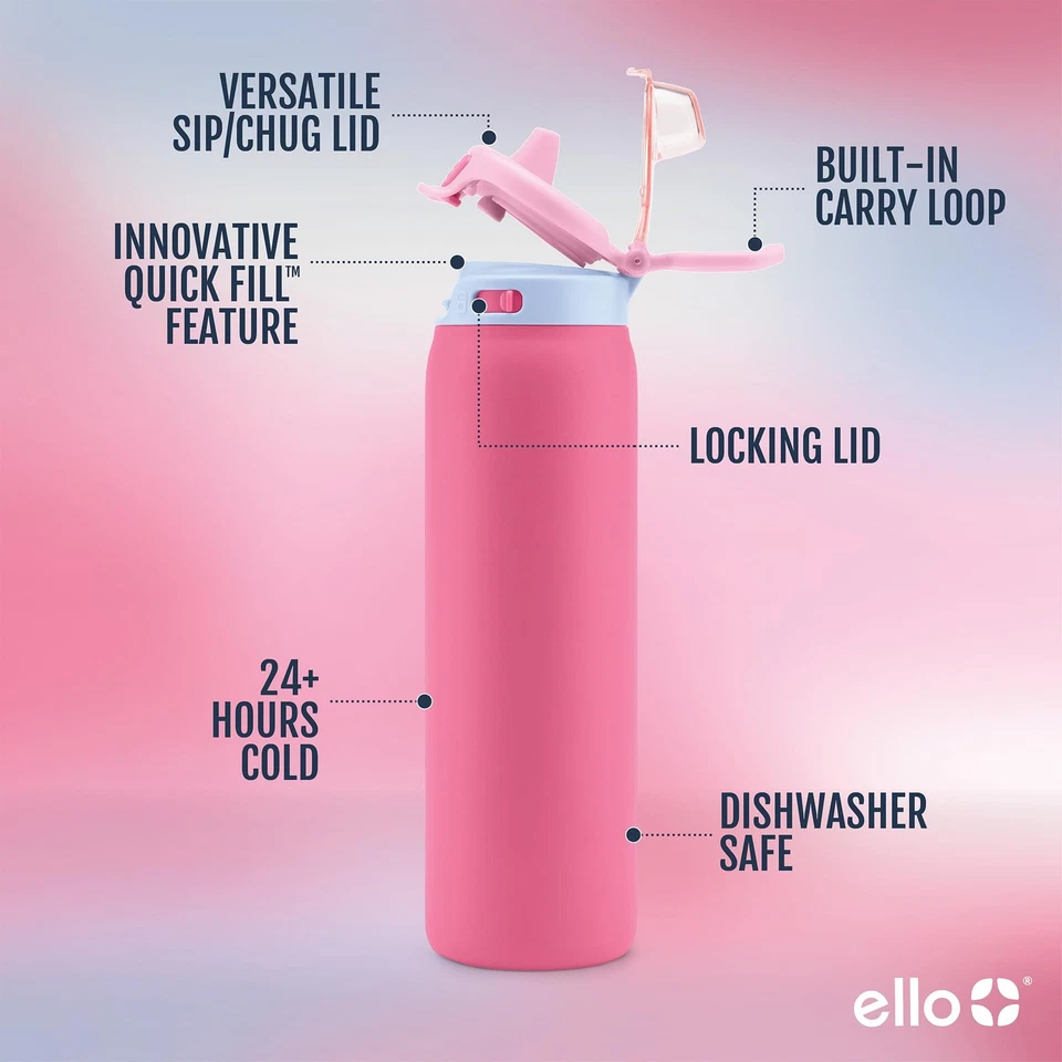 Pop & Fill 22oz Stainless Steel Water Bottle with Quick Fill Technology, Doub... - Image 3 of 4