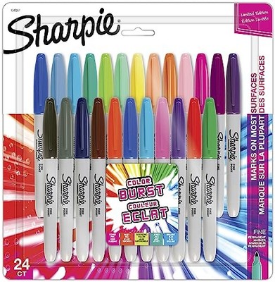 Sharpie Color Burst ölbasierte Marker 24 Farben Set mittlere Spitze 1949557 NEU