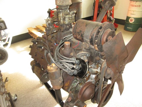 FORD FLATHEAD V8 ENGINE TRANSMISSION 24 STUD 1949-1953 HOT ROD BANGER SCTA RACE