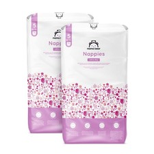 Ultra Dry Nappies - Size 5 (10-16 kg) - With Channels- 152 Units (2 Packs x 76)