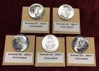 Kennedy 1964-P ~ 90% SILVER ~ 5 Coins  ~ BU ~ FREE SHIPPING !  My #323