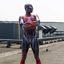 PS5 MILES MORALES Spiderman Tuta Uomo Ragno Cosplay Costume Halloween Props
