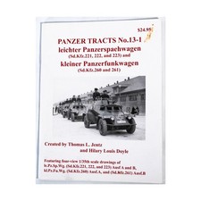 Panzer Tra Book - Refer Leichter Panzerspaehwagen (Sd.Kfz.221, 222, and 2 VG+