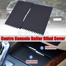 Front Console Cup Holder Roller Blind Cover Kit For BMW X5 X6 E70 E71 2007-2014