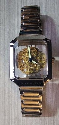ANDROID Mystique Skeleton Automatic Watch (Goldtone movement)
